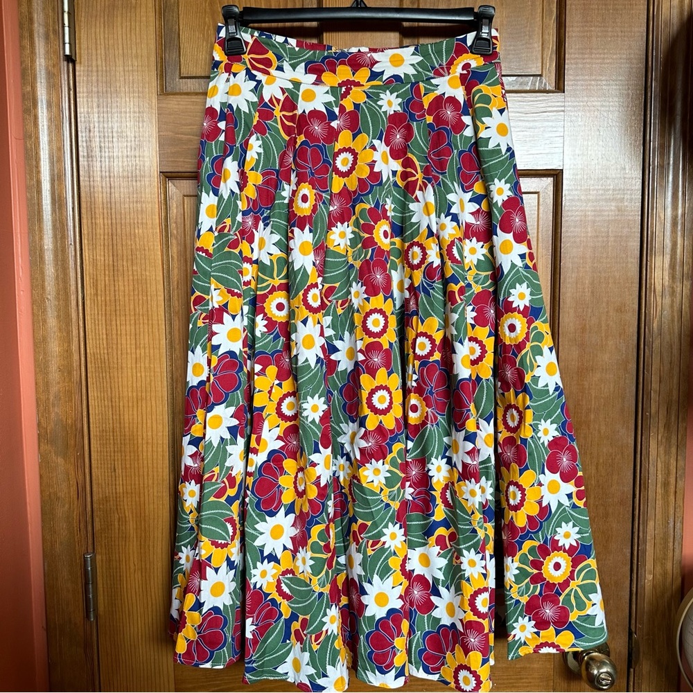 NWOT “Burst of the Tropics Swing Skirt” from ModCloth, UK 12/ US 8